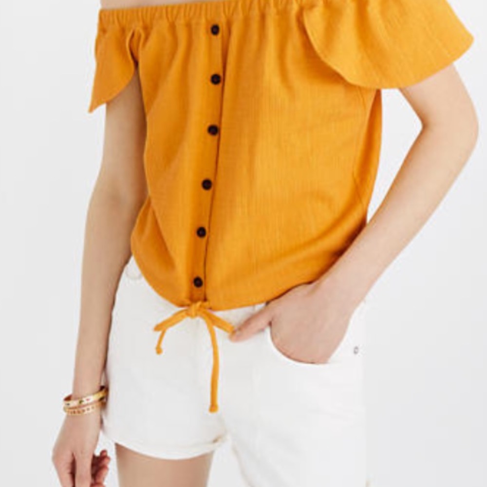 Madewell – Texture & Thread Off the Shoulder Top
